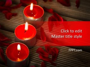 Red Candles PowerPoint Template
