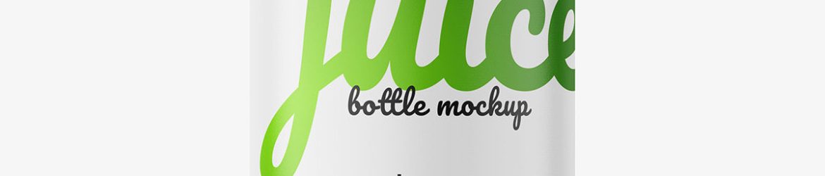 Red juice bottle mockup Red juice bottle mockup