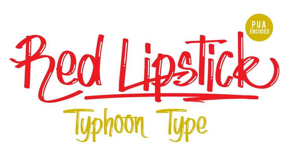 Red Lipstick Font › Fontesk