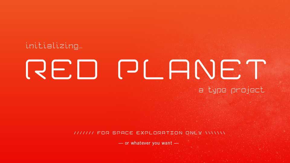 Red Planet Font Family › Fontesk