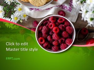 Red Raspberry PowerPoint Template