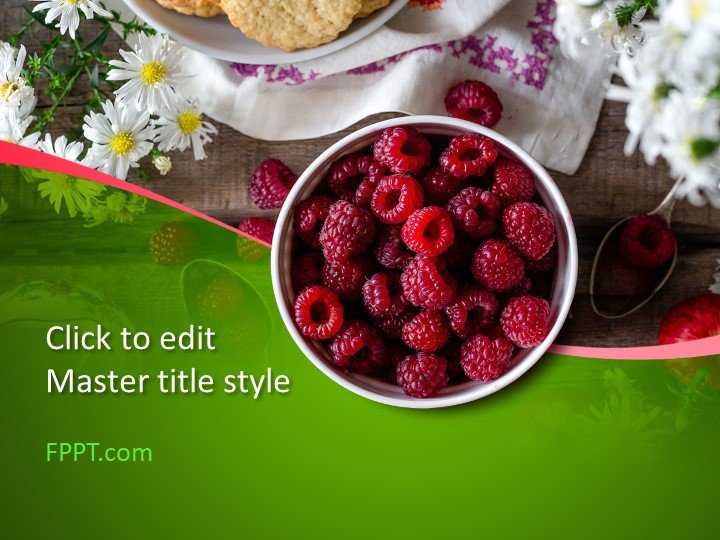 Red Raspberry PowerPoint Template