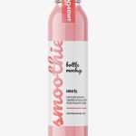 Red smoothie bottle mockup