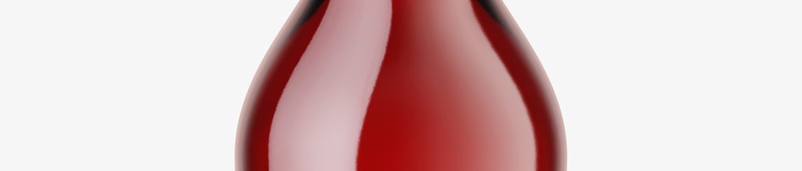 Red wine in clear bottle mockup Red wine in clear bottle mockup