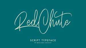 RedChute Script Font › Fontesk