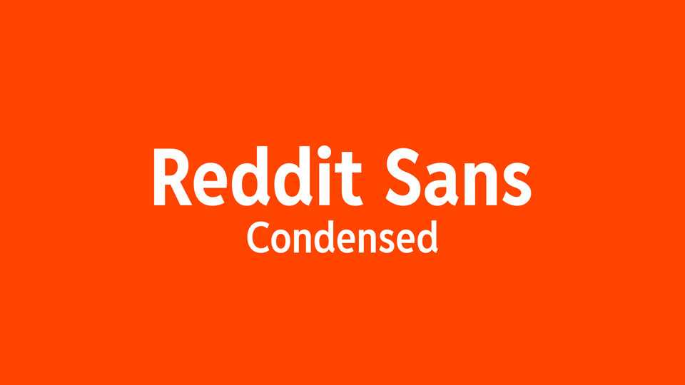 Reddit Sans Condensed Font › Fontesk