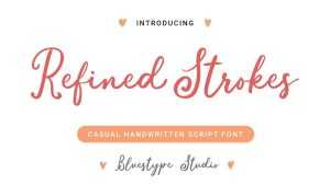 Refined Strokes Font › Fontesk