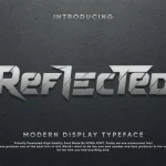 Reflected Display Font