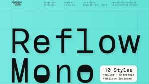 Reflow Mono Font › Fontesk