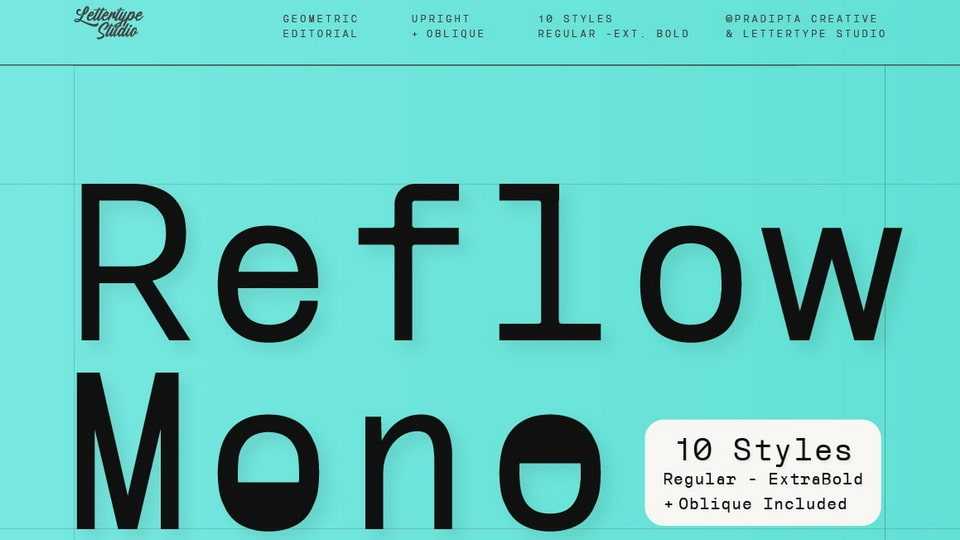 Reflow Mono Font › Fontesk