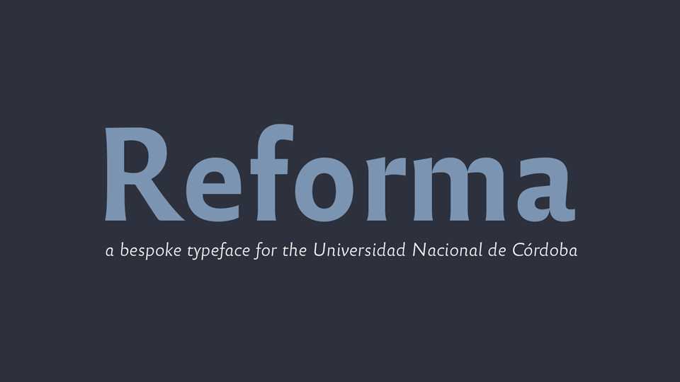 Reforma Font Family › Fontesk