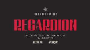 Regardion Font › Fontesk