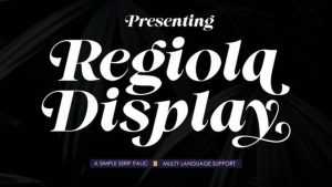 Regiola Display Font › Fontesk