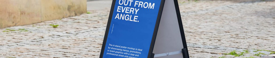 Regular A-stand mockup