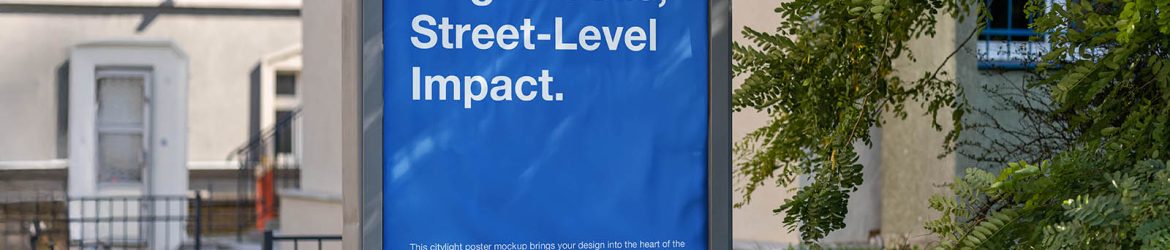 Regular citylight poster mockup