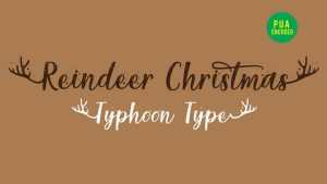 Reindeer Christmas Font › Fontesk