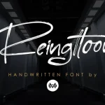 Reingttoon - Handwritten Brush Font