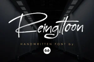 Reingttoon - Handwritten Brush Font