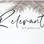 Relevant Script Font