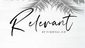 Relevant Script Font › Fontesk