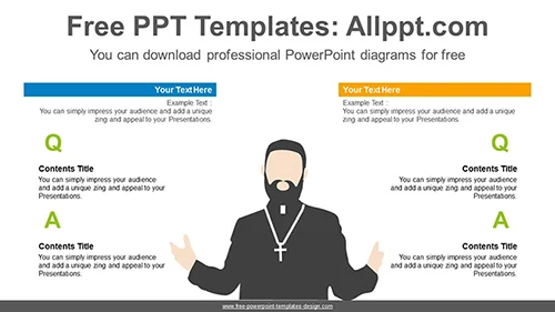 Religion Q&A PowerPoint Diagram
