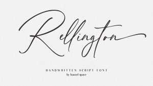 Rellington Script Font › Fontesk