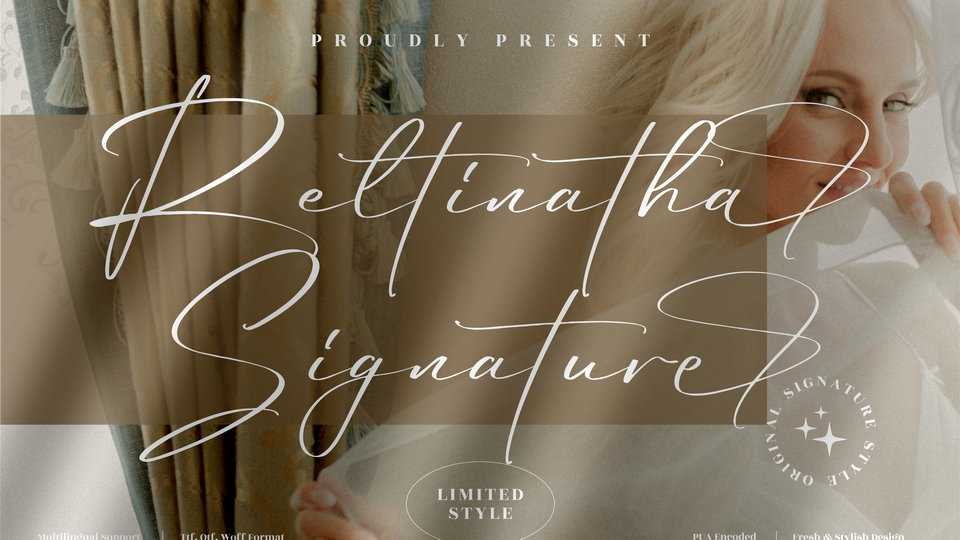 Reltinatha Signature Font › Fontesk