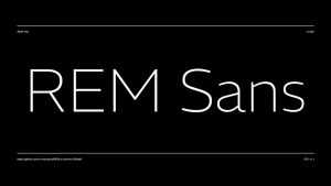 REM Sans Font Family › Fontesk