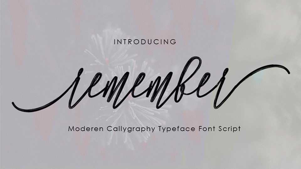 Remember Script Font › Fontesk