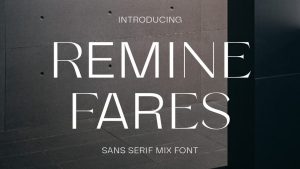 Remine Fares Display Font › Fontesk