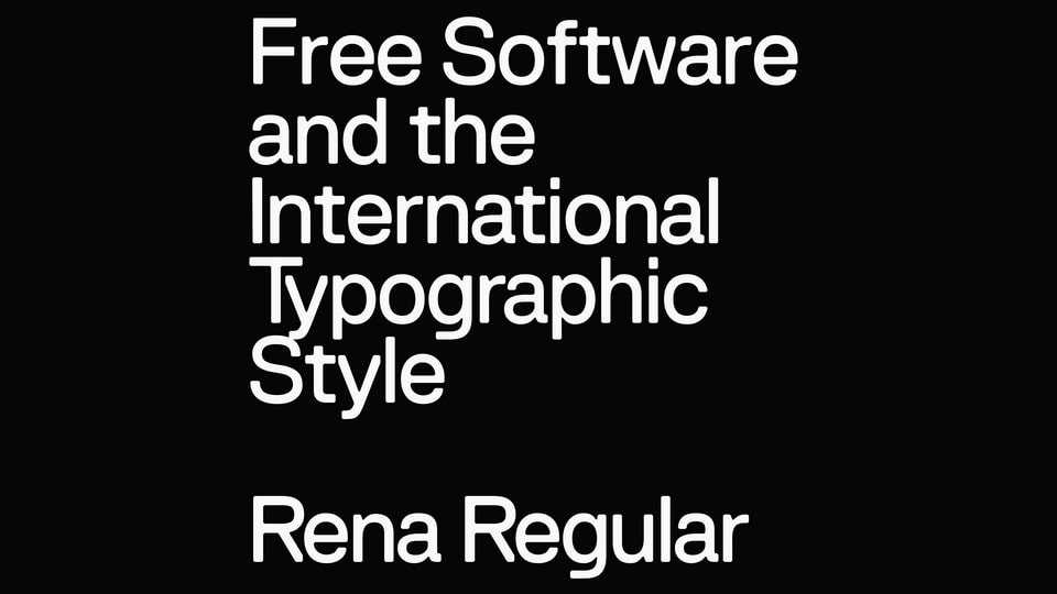 Rena Font › Fontesk