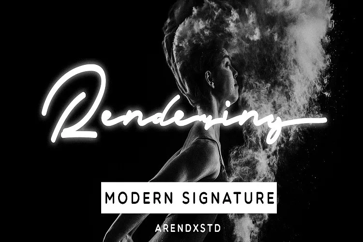 Rendering Signature Font