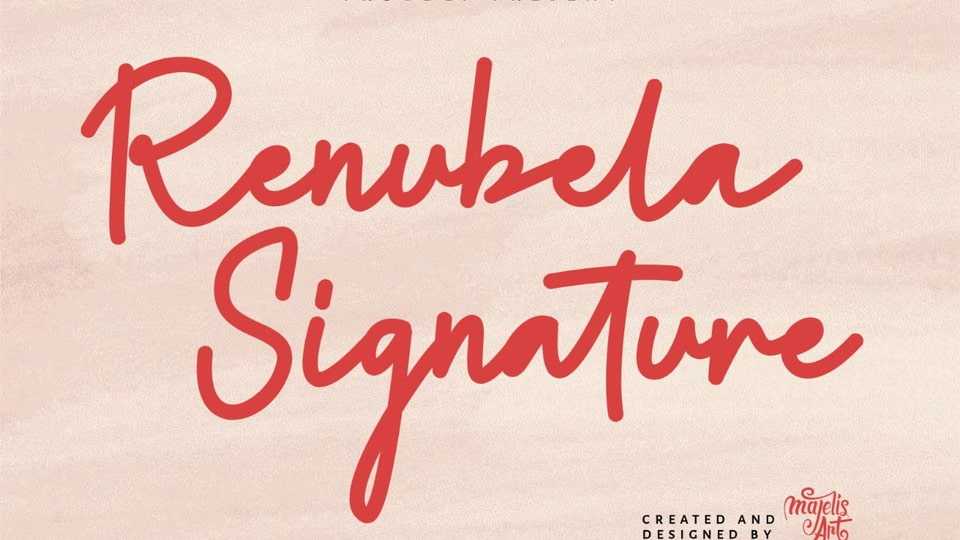 Renubela Signature Font › Fontesk