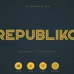 Republiko Display Typeface - 4 Styles