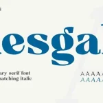 Resgak Serif Font