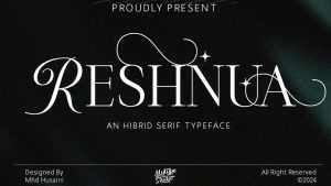 Reshnua Font › Fontesk