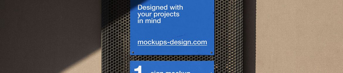 Residential sign mockup