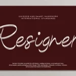 Resigner Handwritten Font - Fonte Grátis Resigner Handwritten Font