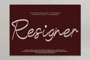 Resigner Handwritten Font