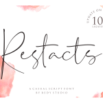 Restacts Handwritten Font