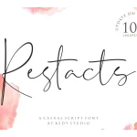 Restacts Script Font