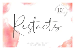 Restacts Script Font