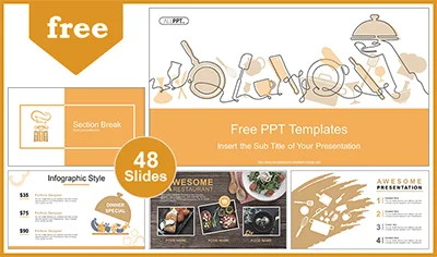 Restaurant Food Recipes PowerPoint Templates