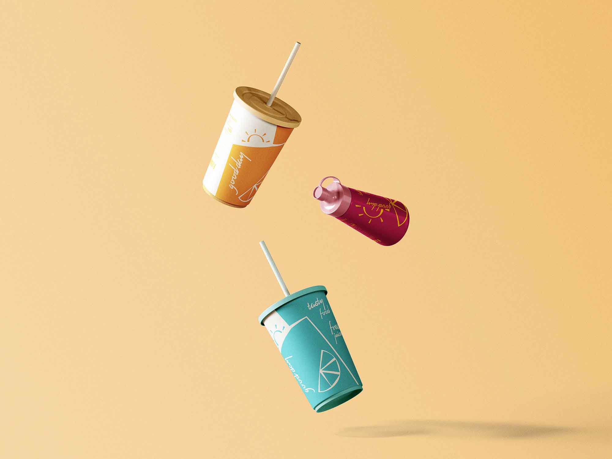 Restaurant Items Branding Mockup