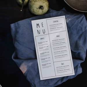 Restaurant Menu Mockup