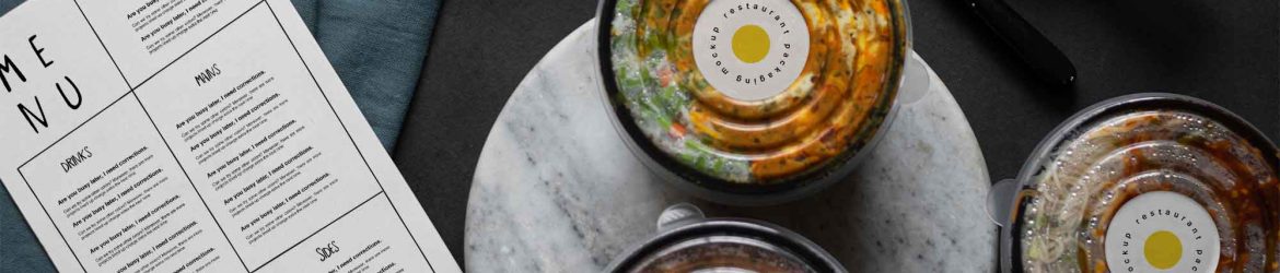 Restaurant Packaging Mockup