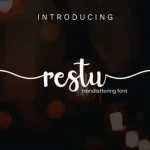 Restu Calligraphy Font