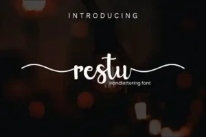 Restu Calligraphy Font