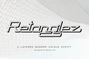 Retanglez Display Font