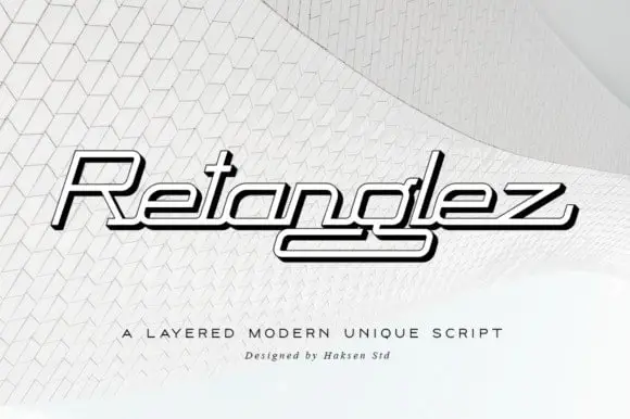 Retanglez Display Font